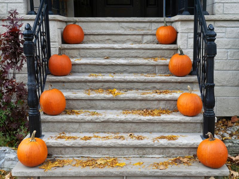 Autumn Patio Steps